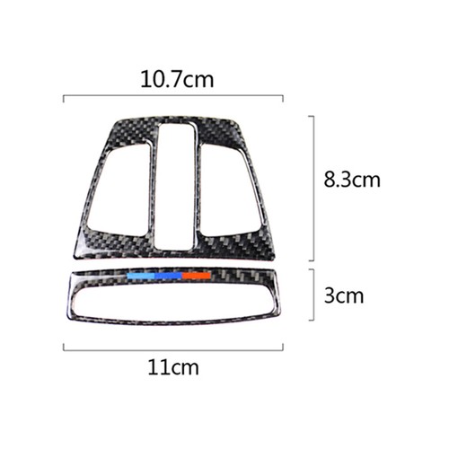 Carbon Fiber Car Reading Light Cover Trim Sticker For BMW X1 X5 X6 F20 F30 F32 - Picture 3 of 9