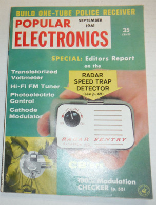 Popular Electronics Magazine Transistorized Voltmeter September 1961 120414R
