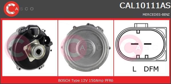 Alternateur Mercedes Classe M ML 270 CDI et Classe C 220 270 200 CDI bloc moteur 14V 150A