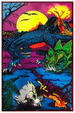 DINOSAURS - BLACKLIGHT POSTER - 23X35 FLOCKED BL9303