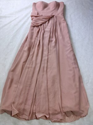 Midi-Hochzeitskleid rosa Rouge Größe 18 Abschlussball Brautjungfer neu mit Etikett Midi