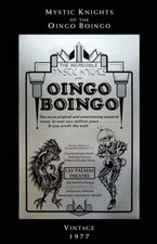 1977 • MYSTIC KNIGHTS Of The OINGO BOINGO • Las Palmas Theatre ~ Silver Poster