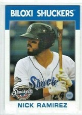 2016 Biloxi Shuckers (Double A-Milwaukee Brewers) Nick Ramirez