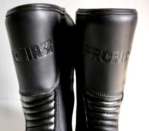 PROFIRST Urano Man Boots WP Black Motorcycle Riding Boots Waterproof Size 10 - Picture 3 of 7