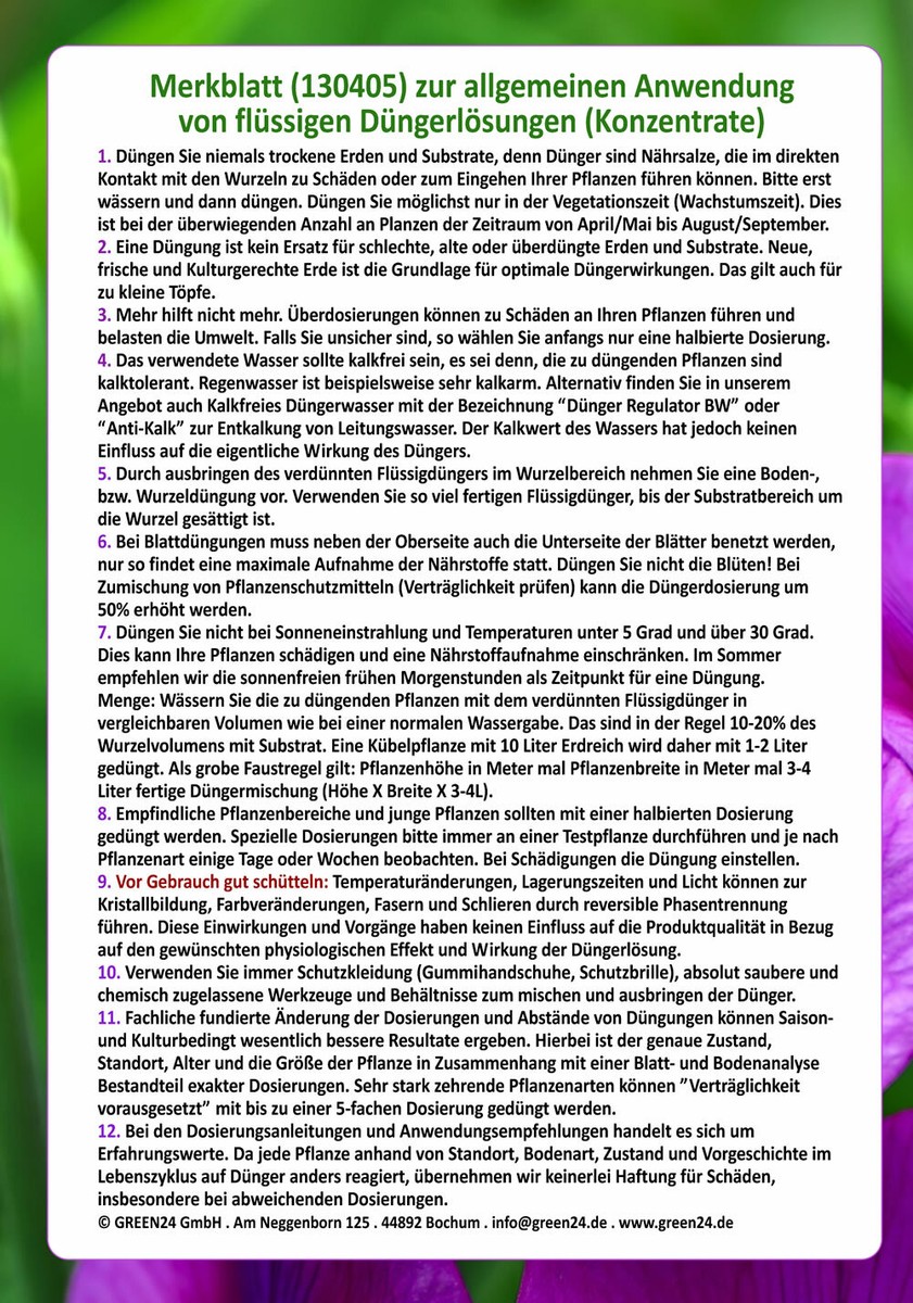 Obstbaum Beerenstrauch Dünger XL 1l z. düngen von Obst und Beeren NPK