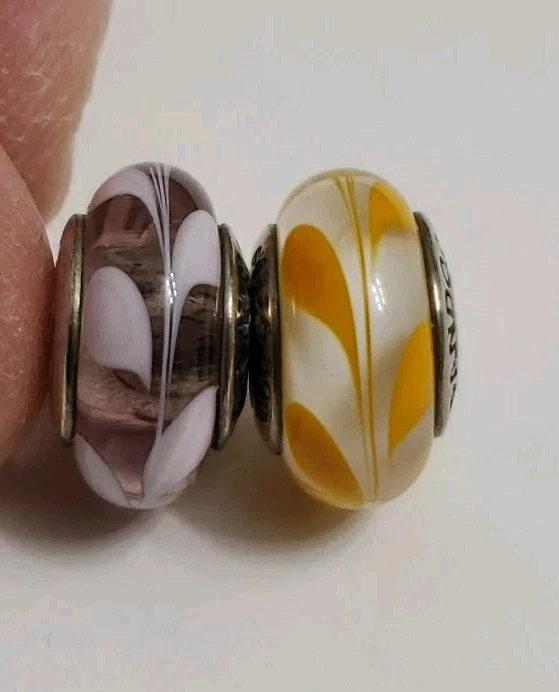 Pandora ALE 925 Remolino Remolino Cristal Murano Dijes Lote de 2 Foto 2 de 4
