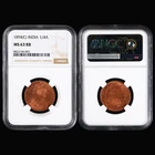 1894C British India 1/4A NGC MS 63 RB
