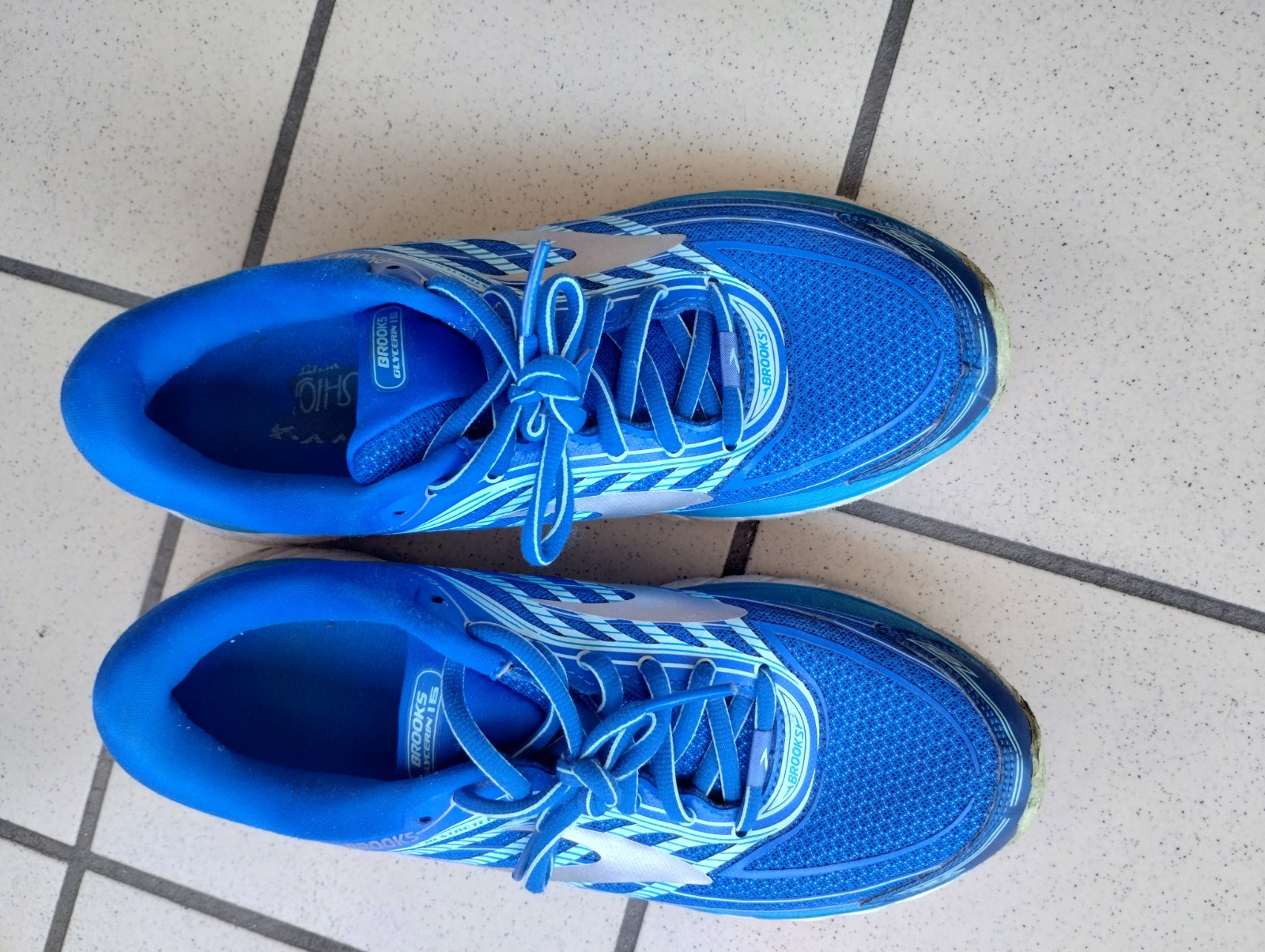 Brooks Glycerin 15 Running Shoes n.40.5 Womens Navy Blue Purple Training Gym