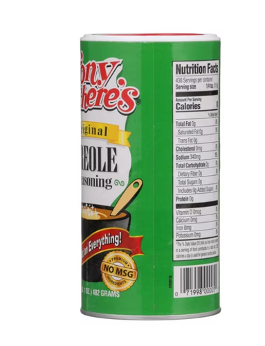 (2 pack) Tony Chachere's, Cajun, Creole, Original Seasoning, 17 oz ...