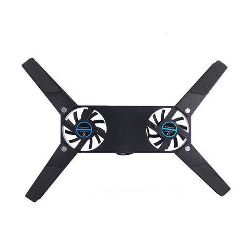 2 Fans Foldable Laptop Cooling Cooler Pad Stand USB Powered For Laptop Notebook - Zdjęcie 5 z 5