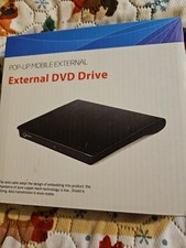 Gotega External DVD/CD Drive- USB Pop-up Mobile External . Brand New
