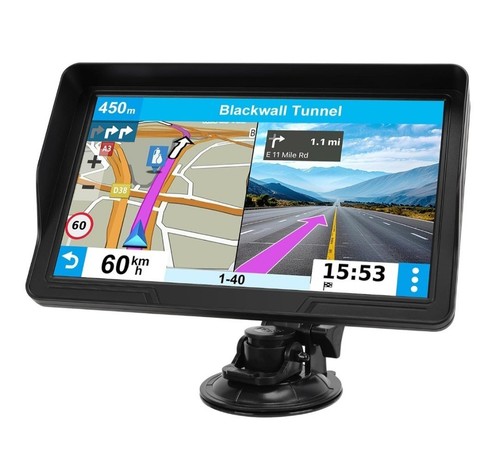 GPS Navigator for Car Truck RV, 9in Touch Screen Latest 2025 Map Real Voice NEW