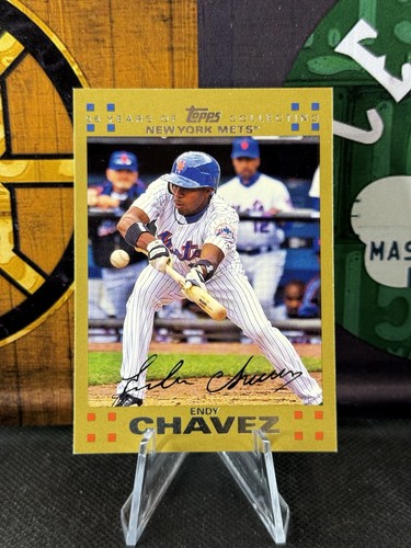 2007 Topps Baseball Gold Parallel /2007 Endy Chavez #376 New York Mets - Picture 1 of 2
