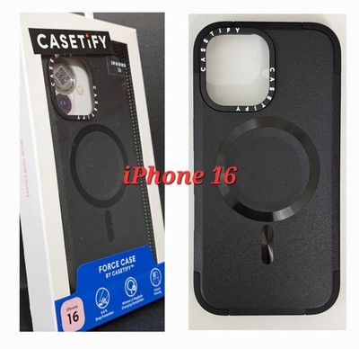 CASETiFY Force Case w/ Magsafe for iPhone 16 - Black 