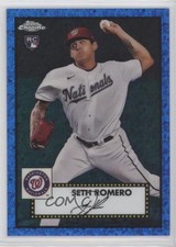 2021 Chrome Platinum Anniversary Blue Mini-Diamond Refractor Seth Romero 0y0n