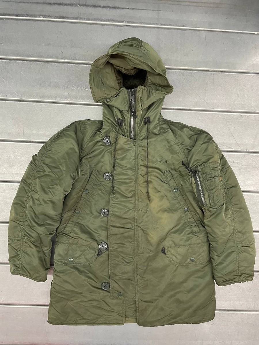 ジャケット・アウター Alpha Industries N3B Small Made in U.S.A Alpha Industries N-3B Parka Jacket Mens Small Extreme Cold Weather
