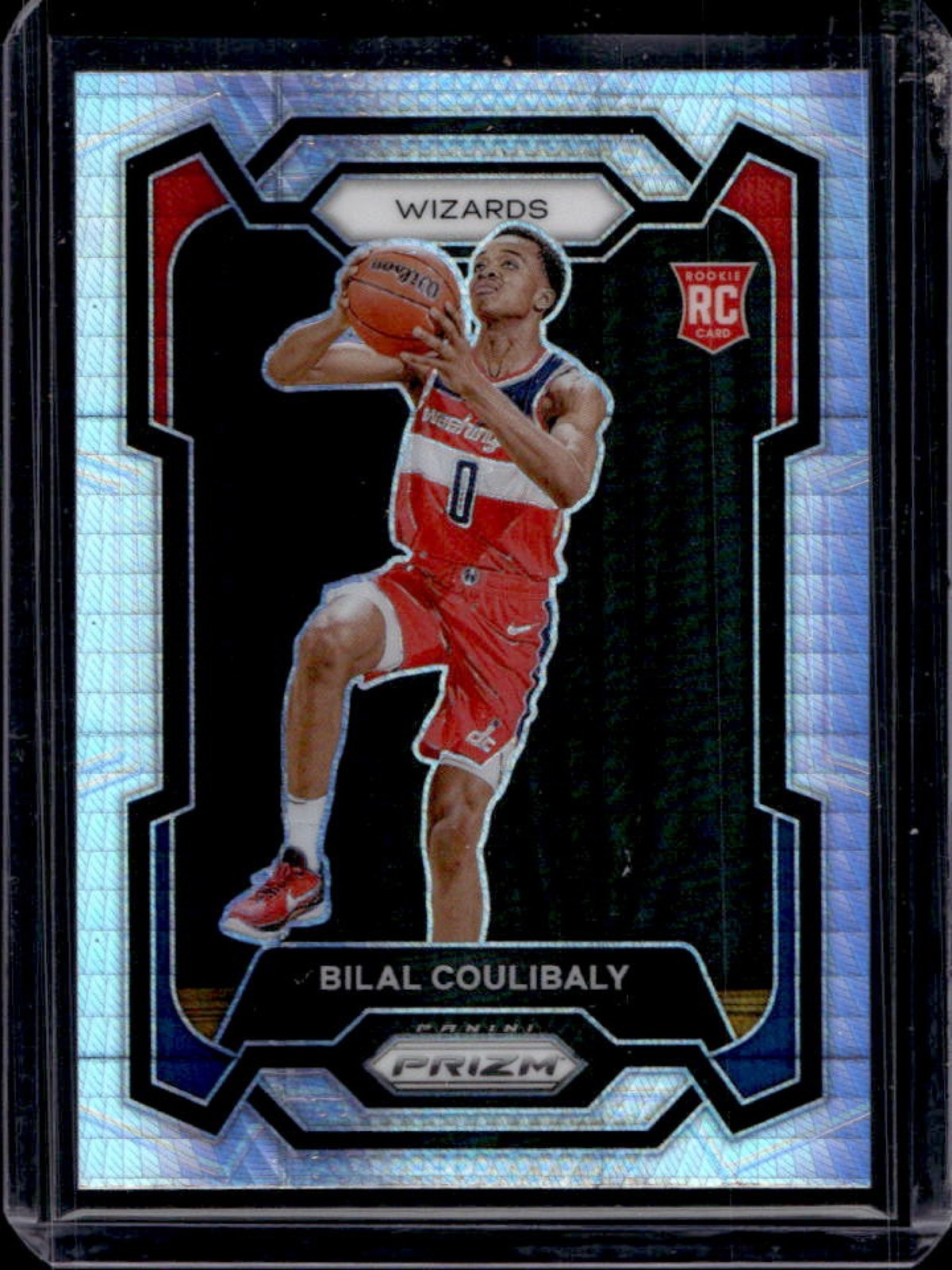 2023-24 Panini Prizm Bilal Coulibaly RC Prizm Hyper Rookie #153 Wizards