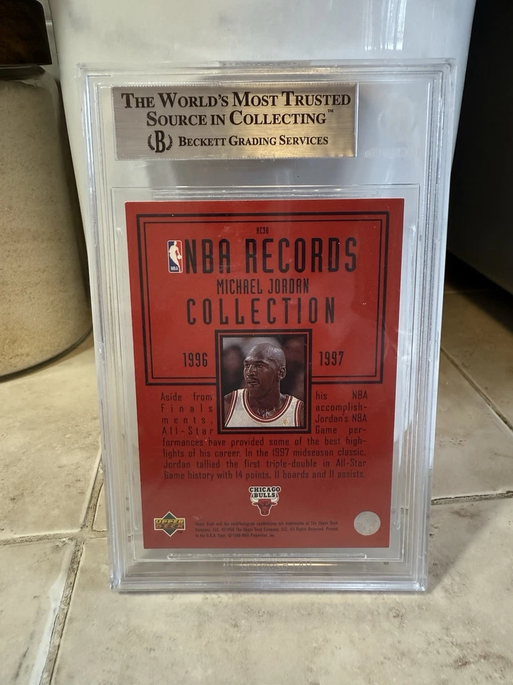 Colección Michael Jordan Records 1997-98 #RC30 BGS 9 centrado 9,5,5 de 9,5 Foto 2 de 2