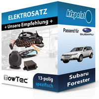 Towtec E-Satz 13Polig Fahrzeugspezifisch Passend für Subaru Forester PKW FP