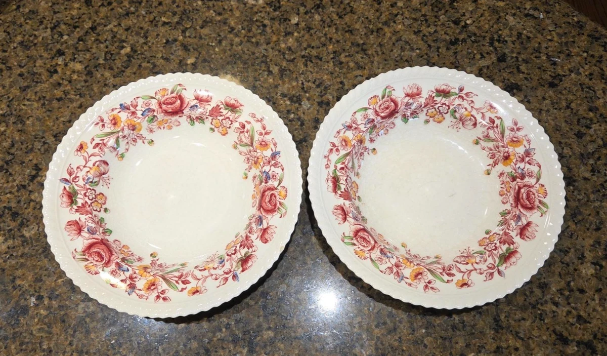 ジョンソン・ブラザーズ　ノーブルエクセレンス　ピンク大型オーバルプレート Johnson Brothers Margaret Rose for sale | eBay