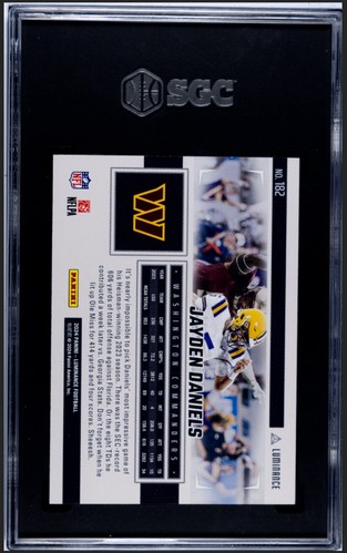 Jayden Daniels 2024 Panini Luminance Gold /299 SGC 9.5 MT+ - Picture 2 of 2