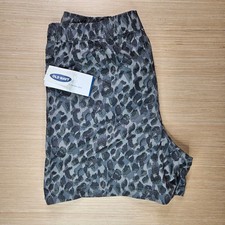 Old Navy Youth Grey Leopard Print Hybrid Dry Quick Swim Shorts Size XL 14-16