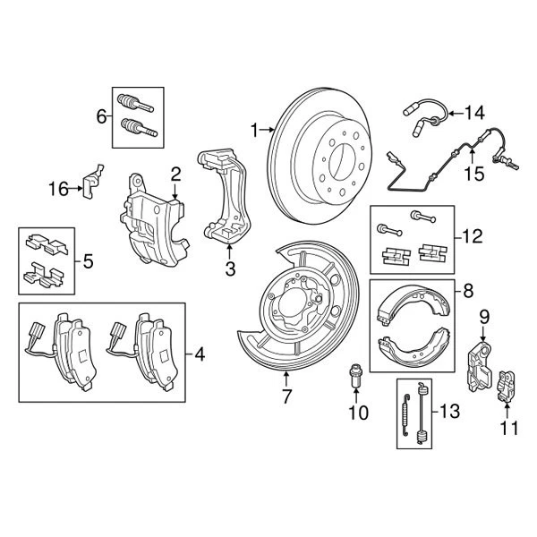 For Ram ProMaster 2500 2014-2024 Mopar Disc Brake Caliper Guide Pin Kit Foto 4 de 4