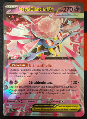 Mega Diancie ex (PFL 041) Fatale Flammen, Deutsch, NM, Original Pokemon