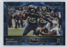 2015 Topps Chrome Hot Box Blue Diamond Refractor Richard Sherman #9 1v7