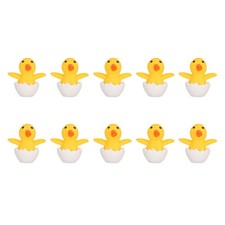  10 Pcs Canards Figurines D'animaux Ornement Du Paysage Miniature