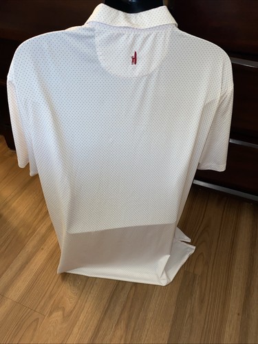 Johnnie O Polo Shirt Mens XXL Pink & White Outdoor Golf Golfing - Picture 4 of 6