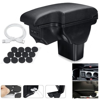 For Nissan Juke 2011-2019 Center Console Armrest Storage USB Compartment Box