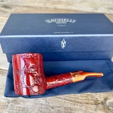 Savinelli Alligator Red Poker (311 KS) 6mm Filter Pipe - New