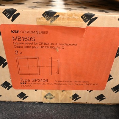 KEF Custom Series MB160S Square Bezel for CR160 Speaker  FREE SHIPPING