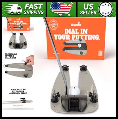 WHYGOLF Putting Training Aid Adjustable Gates for Stroke Accuracy Practice