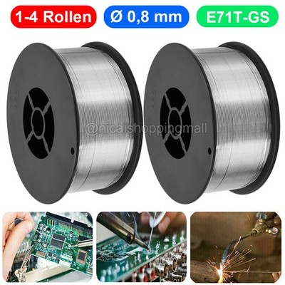 Fülldraht Edelstahl Schweißdraht 0,8 mm NoGas Flux Cored Wire D100 MIG MAG