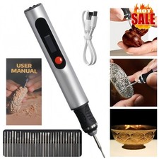 USB Rechargable Engraving Pen with 30pc Bits Mini Electric DIY Engraver Cordless