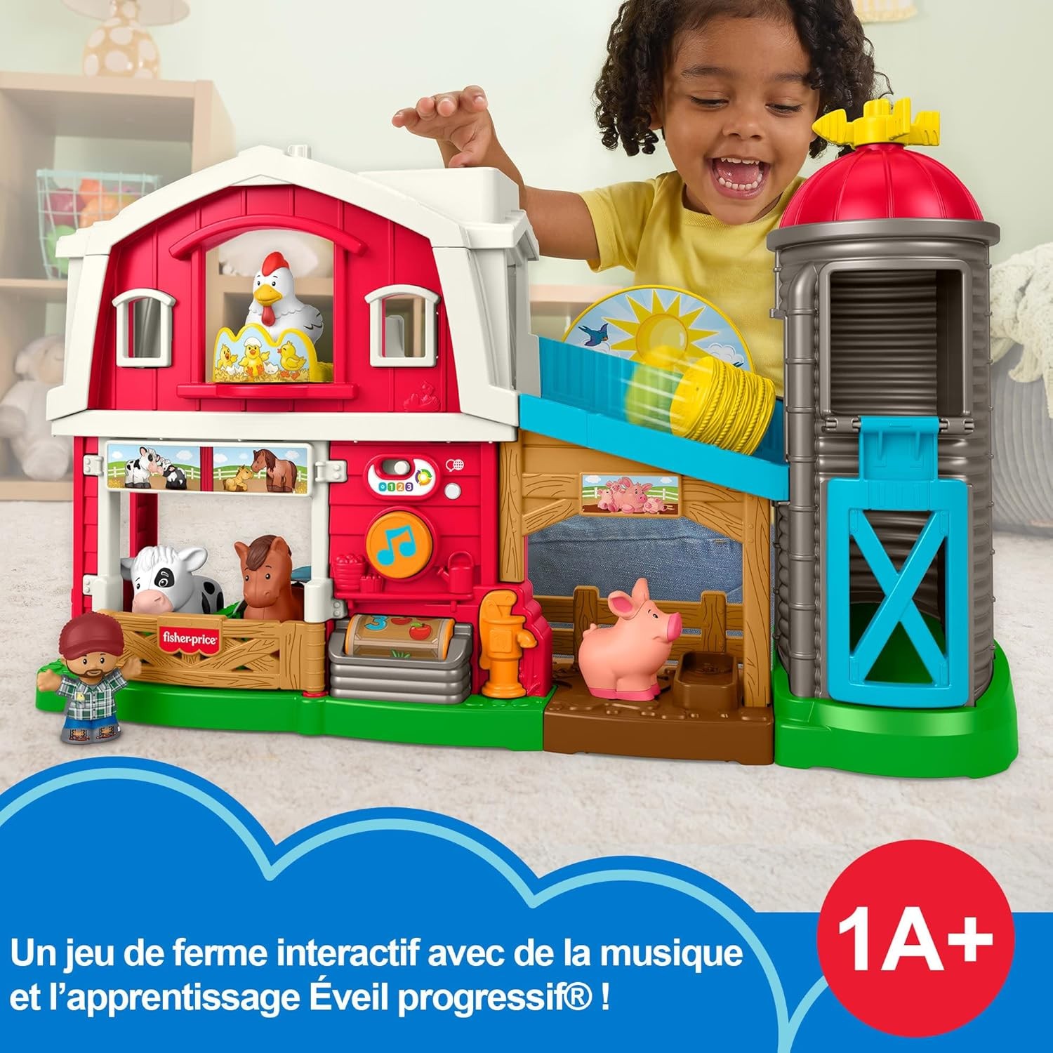 Fisher-Price Coffret Little People Les Animaux de la Ferme : Le jouet idéal contre l'ennui des bébés
