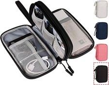 Electronics Accessories Organizer Pouch Bag for Travel, Cables, Chargers, Phone