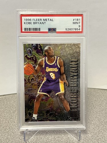 1996-97 Fleer Metal Kobe Bryant RC Lakers Rookie #181 PSA 9 Mint
