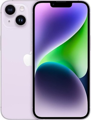 Apple iPhone 14 UNLOCKED - 128 GB Purple - 100% battery life - FREE Shipping