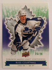 Maple Leafs Centennial #69 Russ Courtnall Emerald # 25/25 SP Green