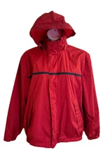 Nautica Mens XL Spell Out Hooded Sailing Windbreaker Lined Jacket