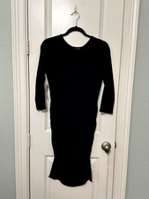 NWT Women's The Limited Navy Sweater Side Cinch Dress Medium