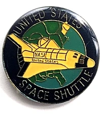 NASA United States Space Shuttle Orbiter Enamel Pin Aerospace Vintage Souvenir