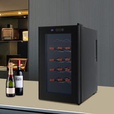 18-Flaschen-5-Regal Weinkühlschrank Mit Einstellbarer Temperatur Weinkühlschrank