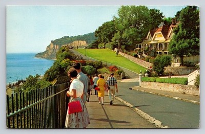 Shanklin Isle of Wight Cliff Walk Keats Green Royal Spa Hotel Postcard