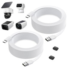 2Pack Power Cable for eufy SoloCam S220/S340, C210, USB Type-C White