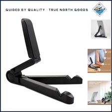 Elegant Black Adjustable Tablet Stand Holder for Tablets Smartphones - 7-10.2"