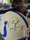 Peyton Manning Autographed Full Size Flat White Colts Attic Helmet Schwartz Cert